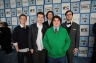 Director Cregger ( Second from left) and his late friend Trevor Moore (Center) (Image via Getty)